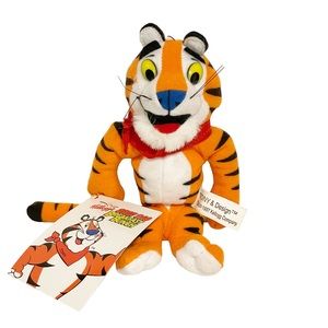 Kellogg’s Vintage Tony The Tiger 8” Plush‎ 1997 With Tags NEW Cereal Stuffed Toy